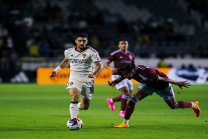 LA Galaxy Midfielder Gaston Brugman Started in a 3-0 Home Loss to the Rapids on Match Day 10 in MLS Play. (Photo Credit: LA Galaxy)