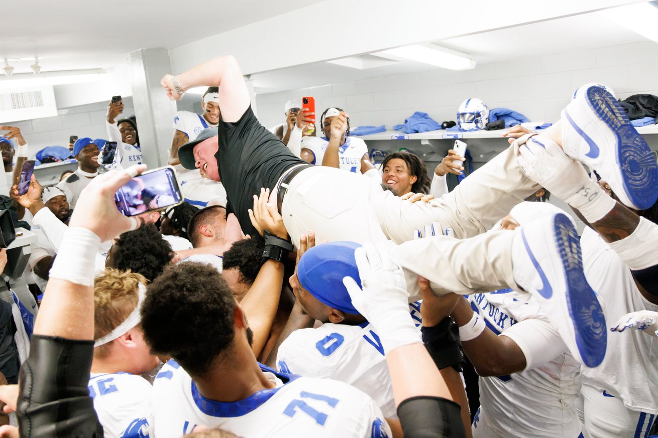 Mark Stoops Crowd-Surf