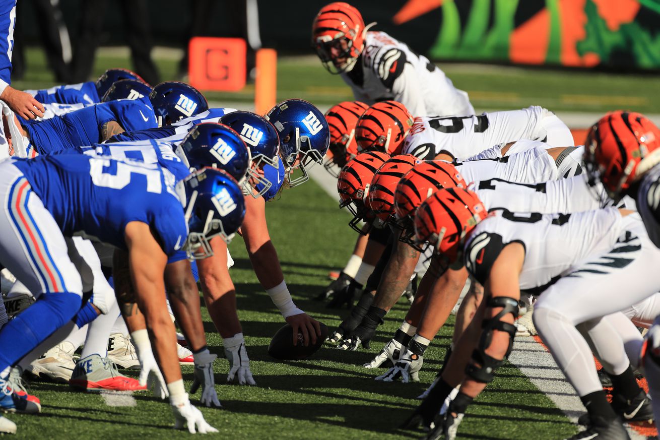 NFL: NOV 29 Giants at Bengals