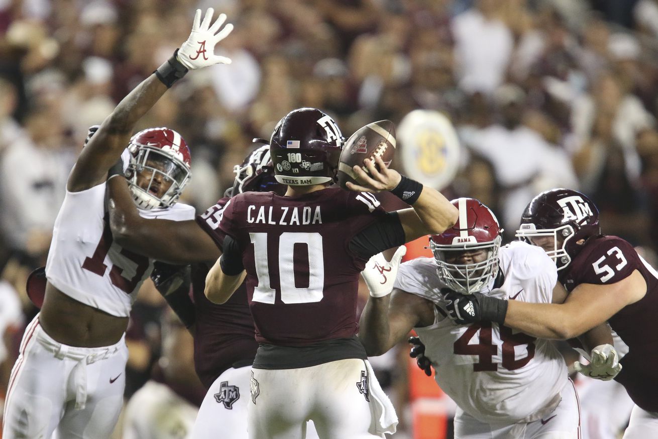 NCAA Football: Alabama at Texas A&M