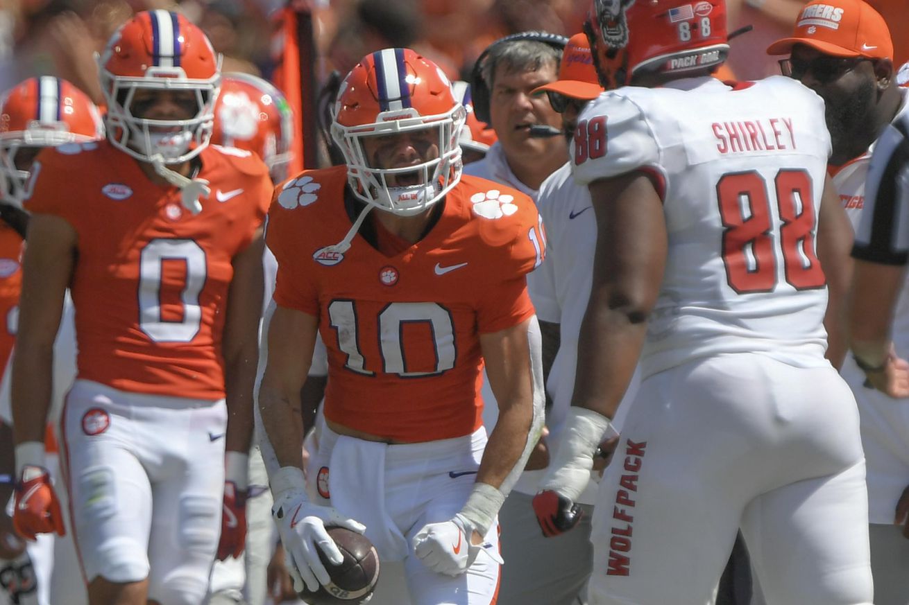 NCAA Football: North Carolina State at Clemson